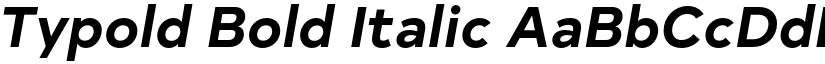 Typold Bold Italic font