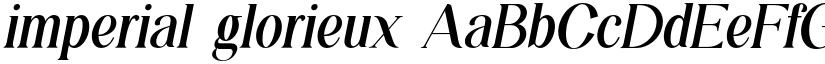 imperial glorieux font