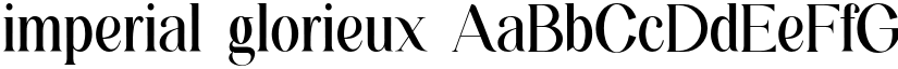 imperial glorieux font