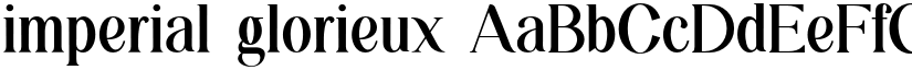 imperial glorieux font
