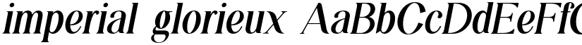 imperial glorieux font