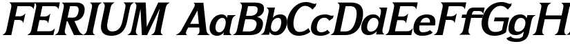FERIUM font