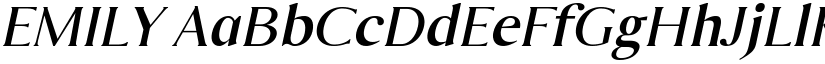 EMILY font