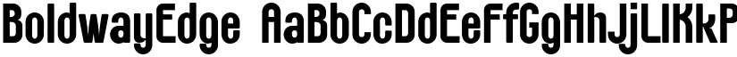 BoldwayEdge font