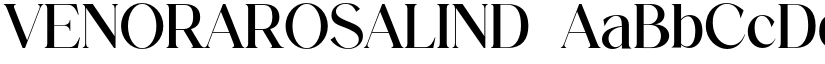 VENORAROSALIND font download