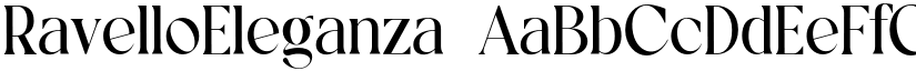 RavelloEleganza font