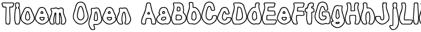 Tioem-Open font