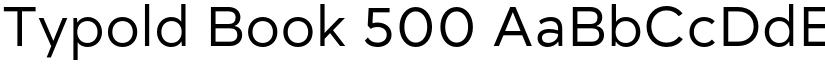 Typold Book 500 font