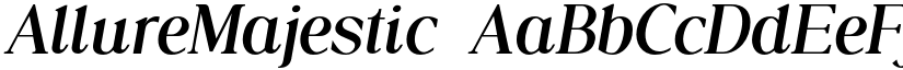AllureMajestic font