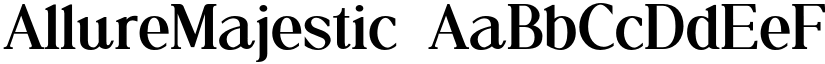 AllureMajestic font