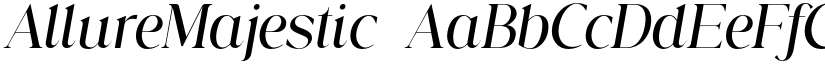 AllureMajestic font
