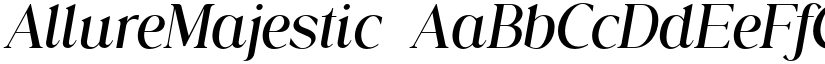 AllureMajestic font