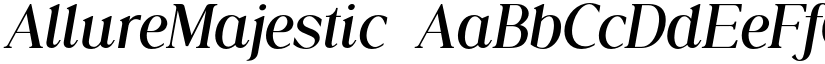 AllureMajestic font