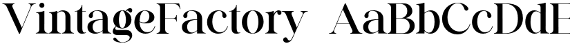 VintageFactory font