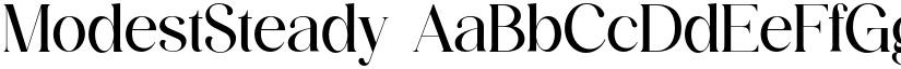ModestSteady font