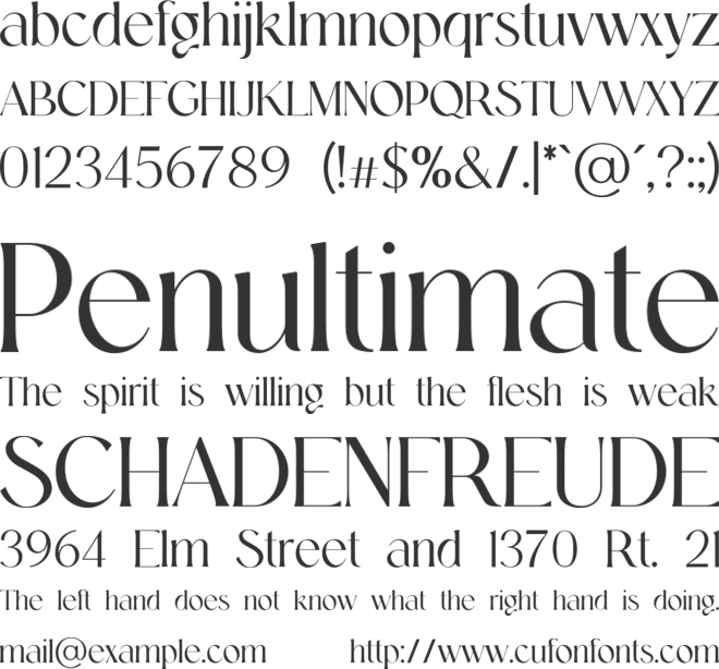MidnightChronicles font preview
