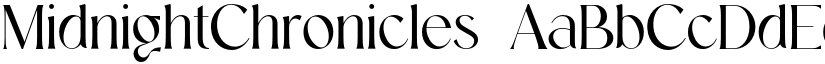 MidnightChronicles font