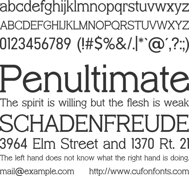 CorpheusPrime font preview