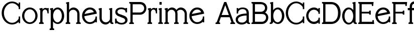 CorpheusPrime font