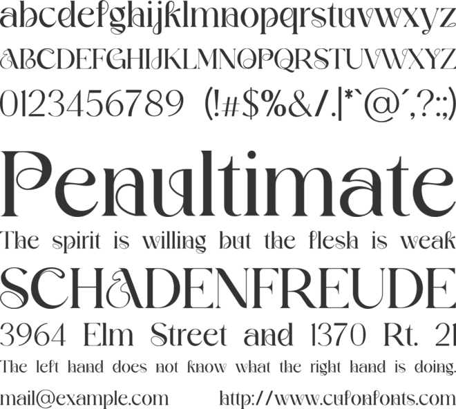 SilverDistrict font preview