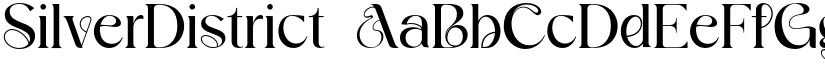 SilverDistrict font