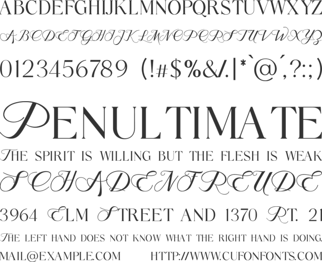 MarbleDreams font preview