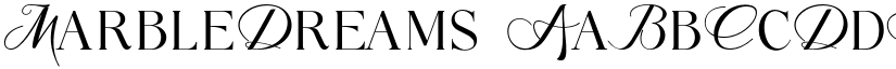 MarbleDreams font