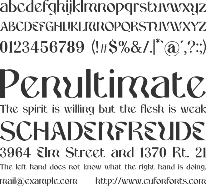 QUIRKSTER font preview