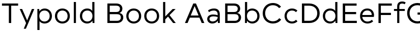 Typold Book font