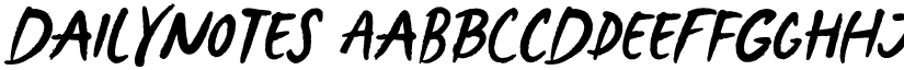DailyNotes font download