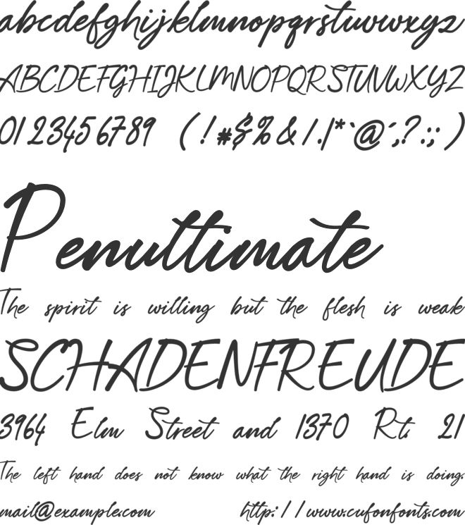 RomanceBlossome font preview