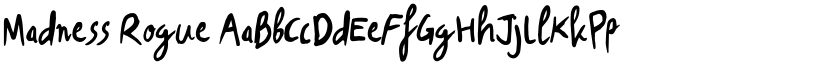 Madness Rogue font