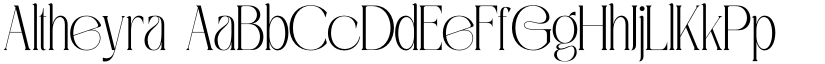 Altheyra font