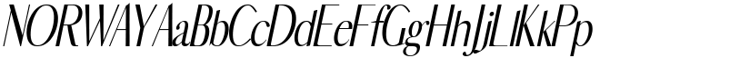 NORWAY font