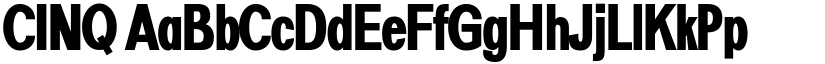 CINQ font