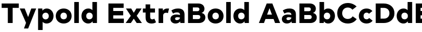 Typold ExtraBold font