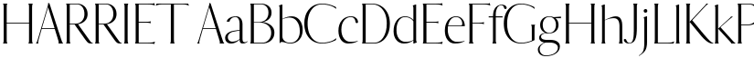 HARRIET font