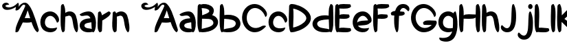 Acharn font