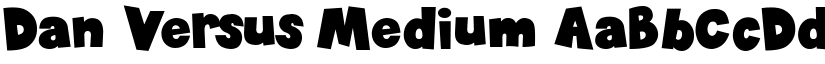 Dan Versus Medium font