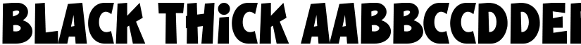 Black Thick font