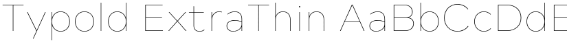 Typold ExtraThin font