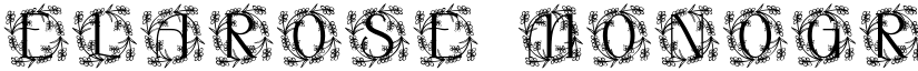 Elarose Monogram font