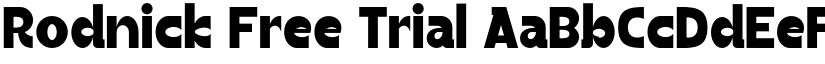 Rodnick Free Trial font