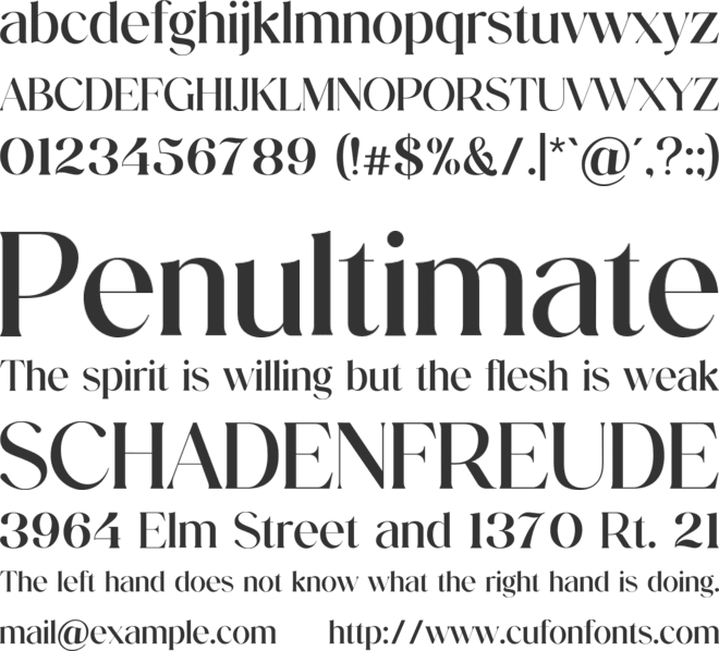 KinsleyLuminox font preview