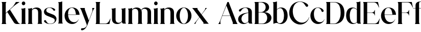 KinsleyLuminox font download