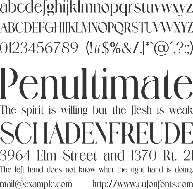 Spektrivan font preview