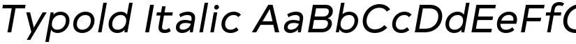 Typold Italic font