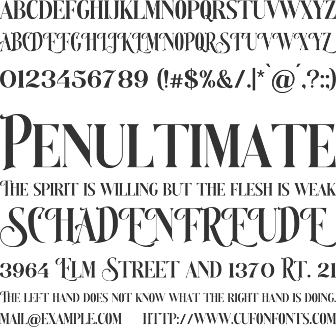 MonarchParadox font preview