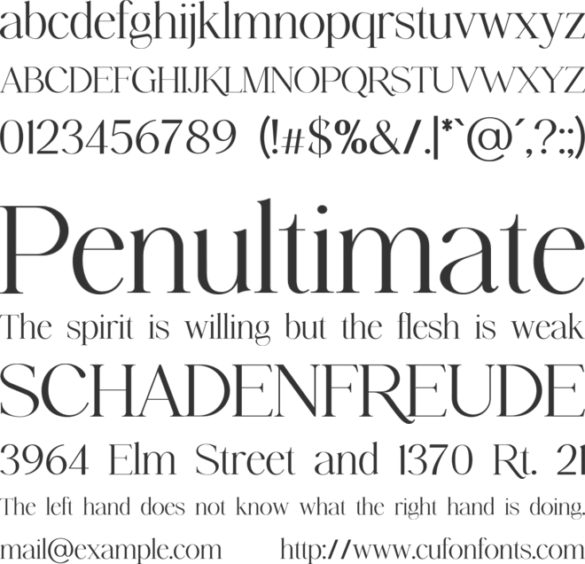 TheKensingtonStandard font preview