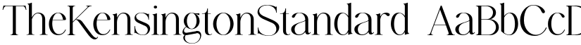 TheKensingtonStandard font download